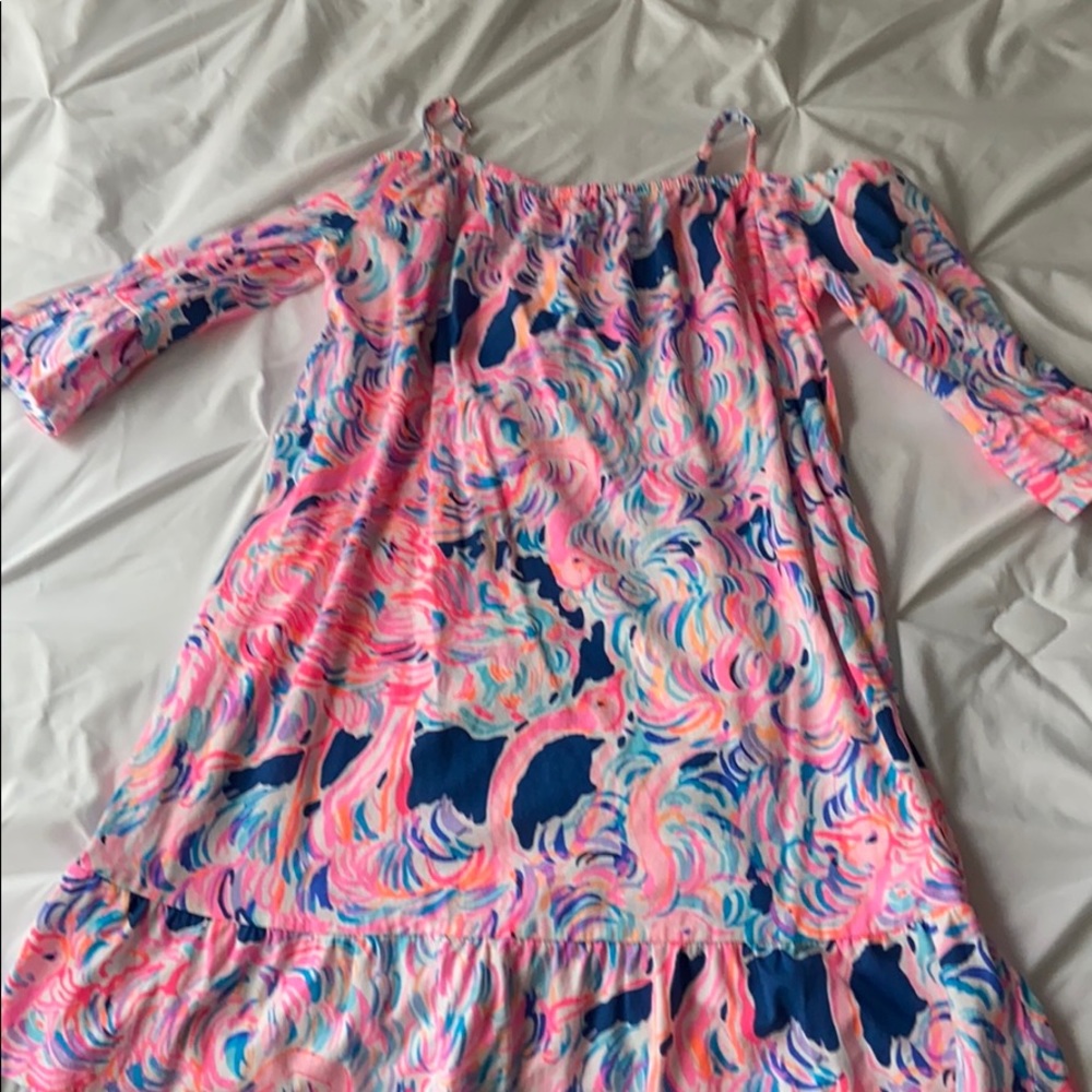 Off shoulder girls dress